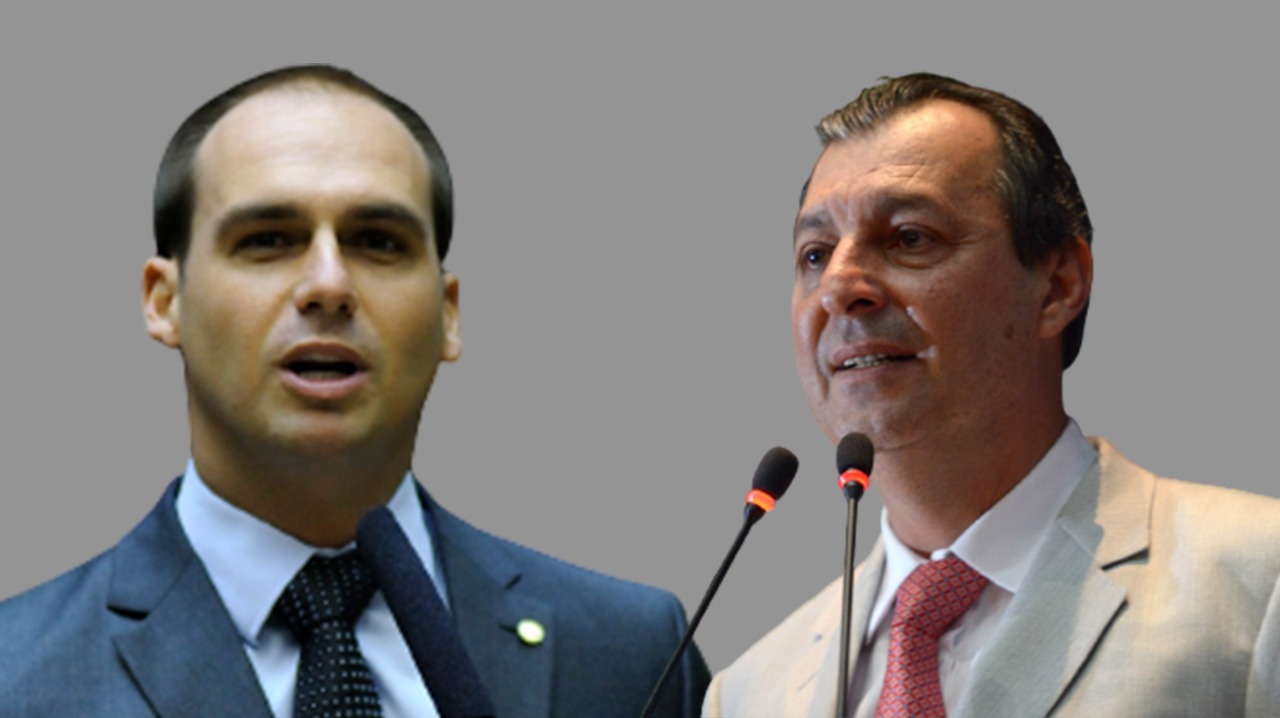 Eduardo Bolsonaro é condenado a pagar R$ 25 mil a Omar Aziz por insinuação de pedofilia