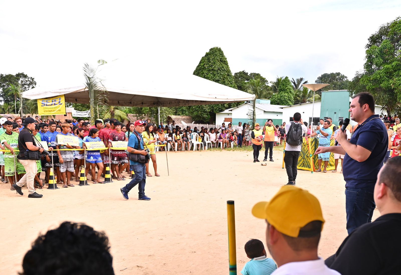 Presidente da Aleam participa da abertura de Olimpíada Indígena, em Maués