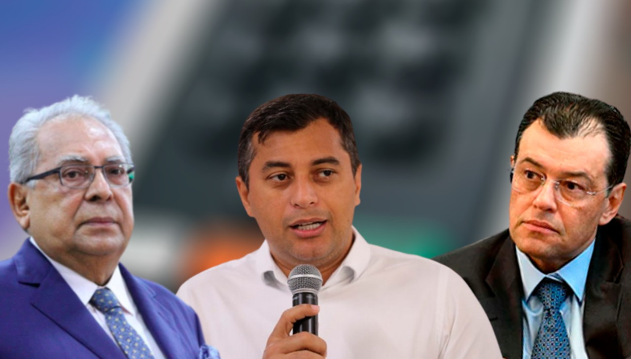 Em nova pesquisa, governador do AM, Wilson Lima avança, se aproxima de Amazonino e deixa Braga para trás