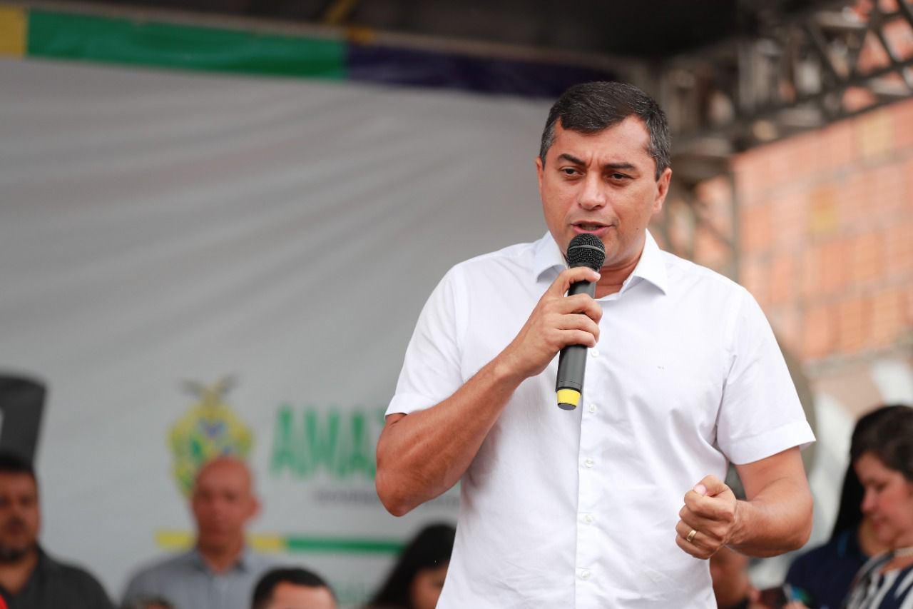 O governador do Amazonas, Wilson Lima. (Bruno Zanardo/ Secom)