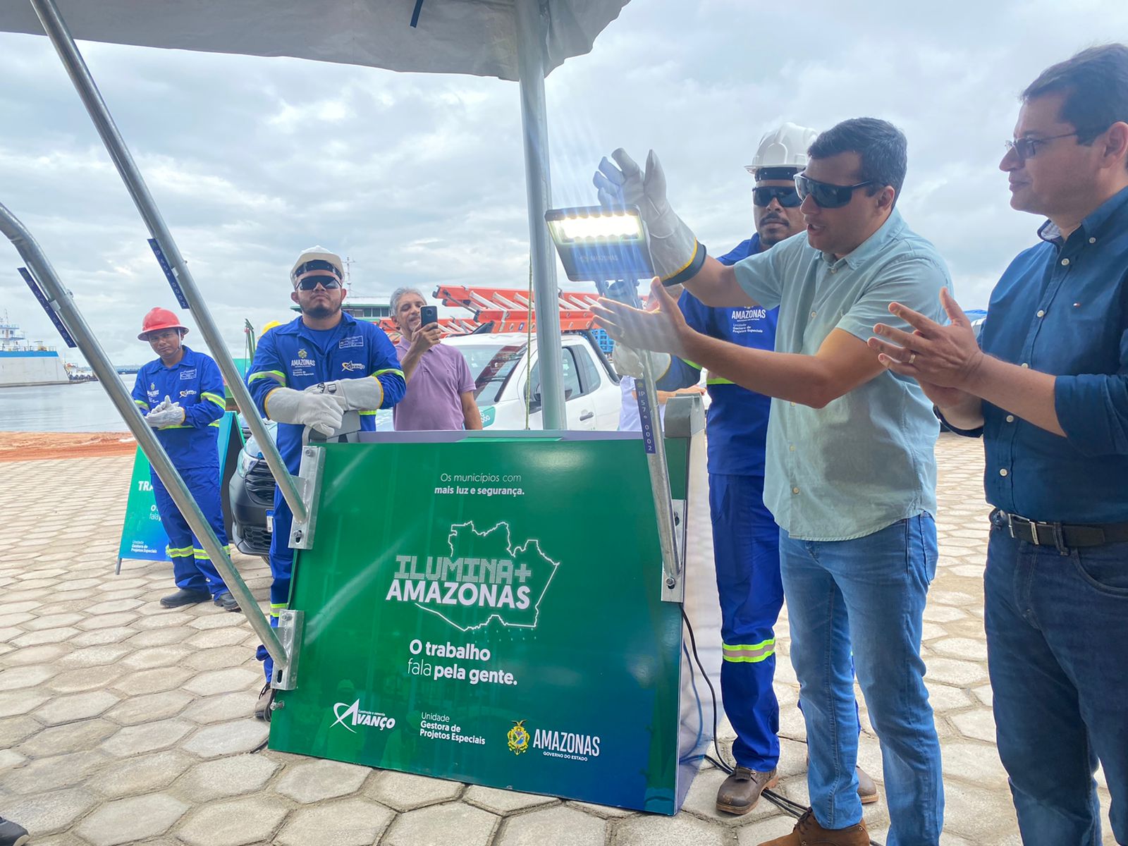 Governador do AM, Wilson Lima lança programa que vai implantar LED na iluminação pública do interior