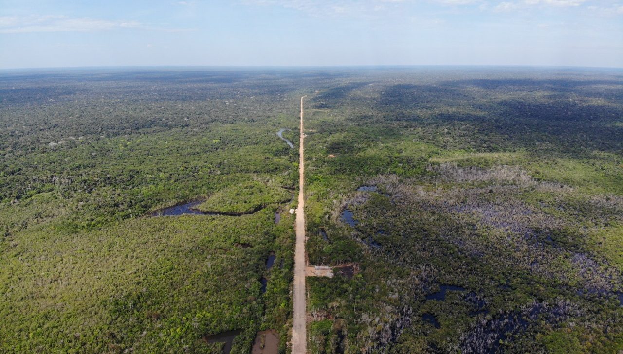 Mapa interativo mostra informações atualizadas sobre a área de influência da BR-319