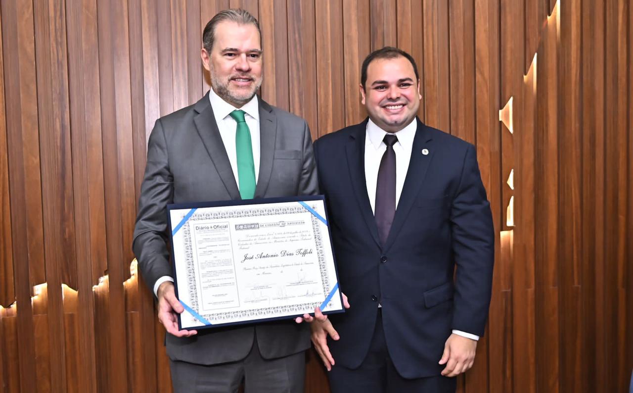 ‘Reconhecimento à postura equilibrada e responsável’, define presidente da Aleam sobre título a ministro Dias Toffoli