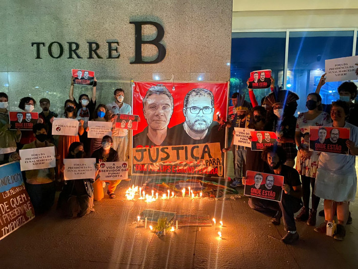 ‘Exemplo de indigenismo’, dizem funcionários da Funai em vigília por Bruno Araújo e Dom Phillips