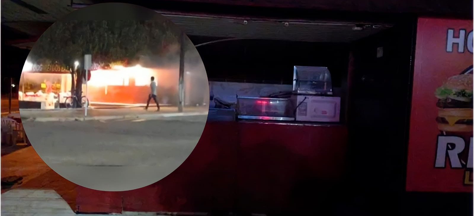 Irritado com ‘demora no atendimento’, homem ateia fogo em funcionário de lanchonete, em Rondônia
