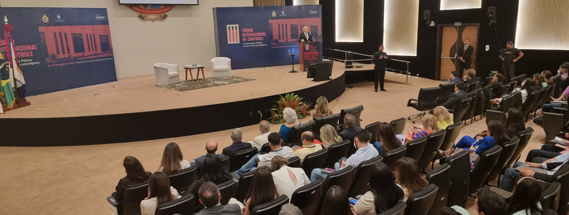 ‘As urnas eletrônicas são algo extraordinário’, declara ministro Ricardo Lewandowski durante palestra no Tribunal de Contas do AM