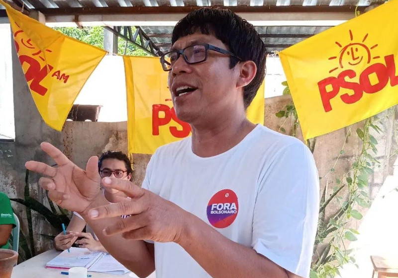 Único candidato ao Governo do AM sem bens declarados, indígena defende minoria e classe trabalhadora