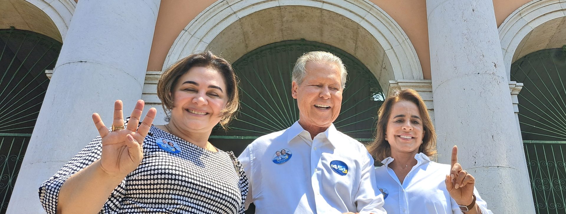 Maria do Carmo, Arthur Virgílio e Elisabeth Ribeiro (Divulgação/assessoria)