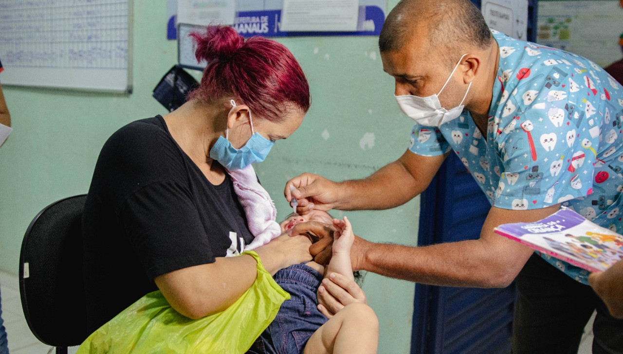 AM tem baixa cobertura vacinal contra poliomielite; mais de 170 salas de imunização continuam disponíveis