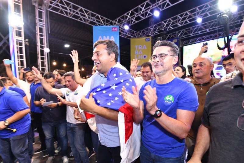 Em reunião de apoio a Wilson Lima, David Almeida pede para eleitores manterem Braga em Brasília