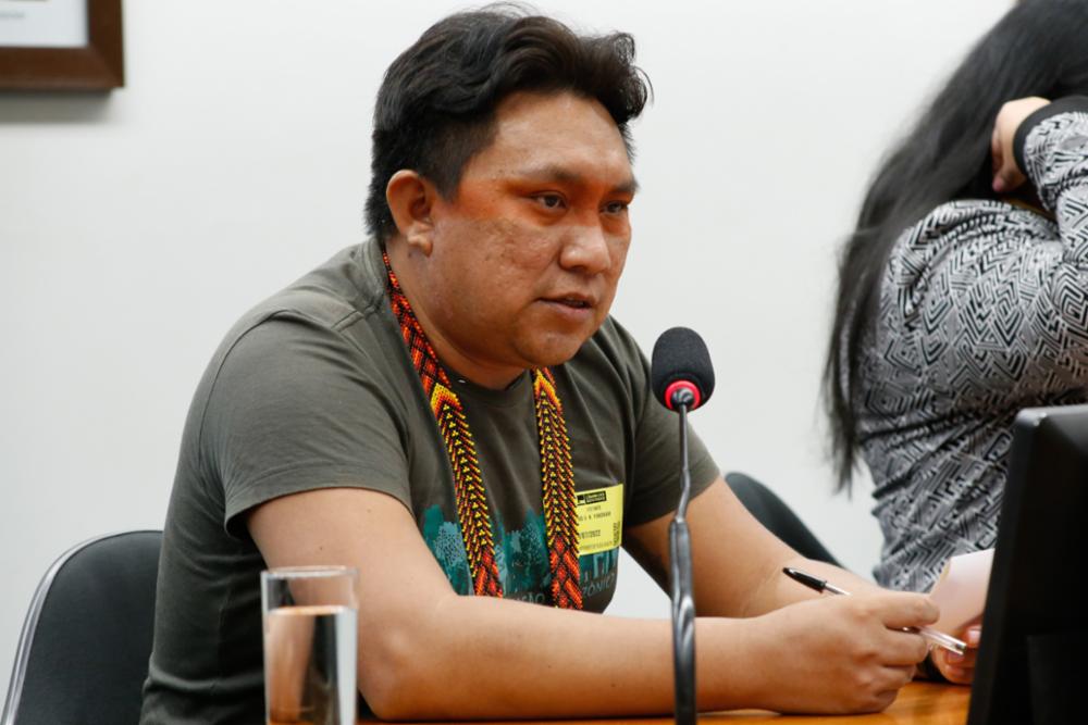 The vice-president of the Hutukara Associação Yanomami (HAY), Dário Yanomami (Elaine Menke/ House of Representatives)