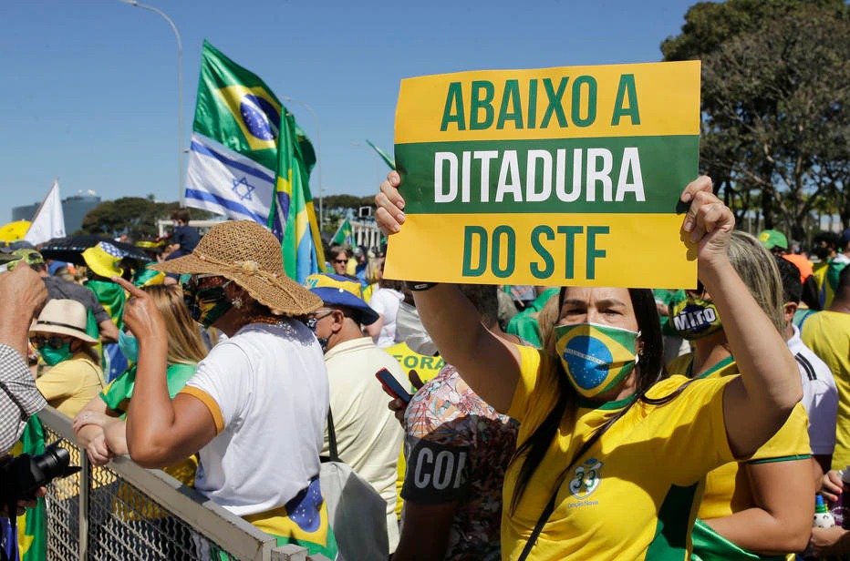 Manifestação contra o STF, em Brasília (Dida Sampaio/Estadão)