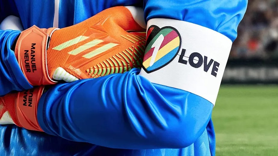 Países europeus haviam aderido à campanha 'One Love', em apoio à causa LGBTQIA+ (Divulgação/Federação Alemã de Futebol)