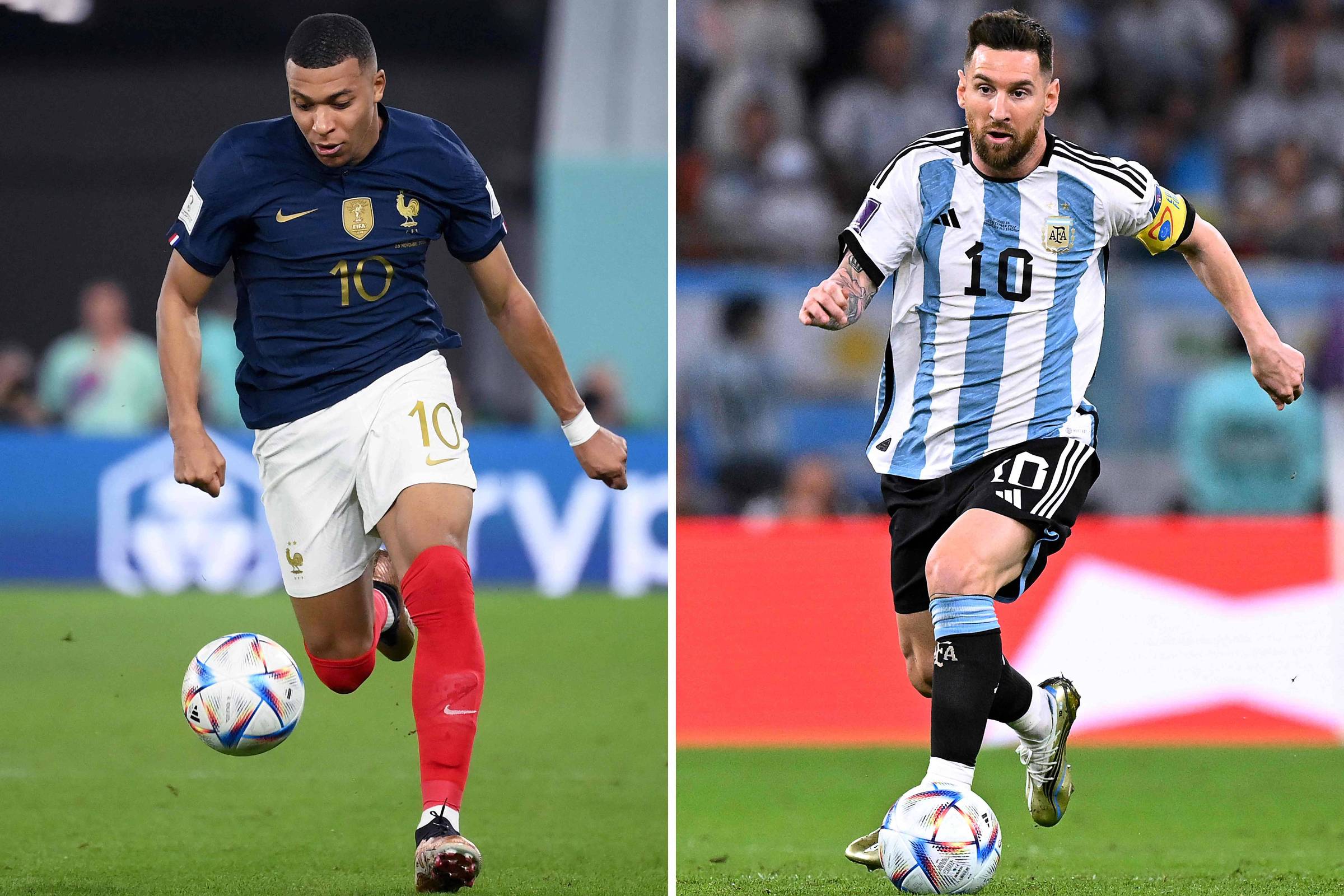 Final da Copa no Qatar: Mbappé leva vantagem grande sobre Messi nos confrontos diretos
