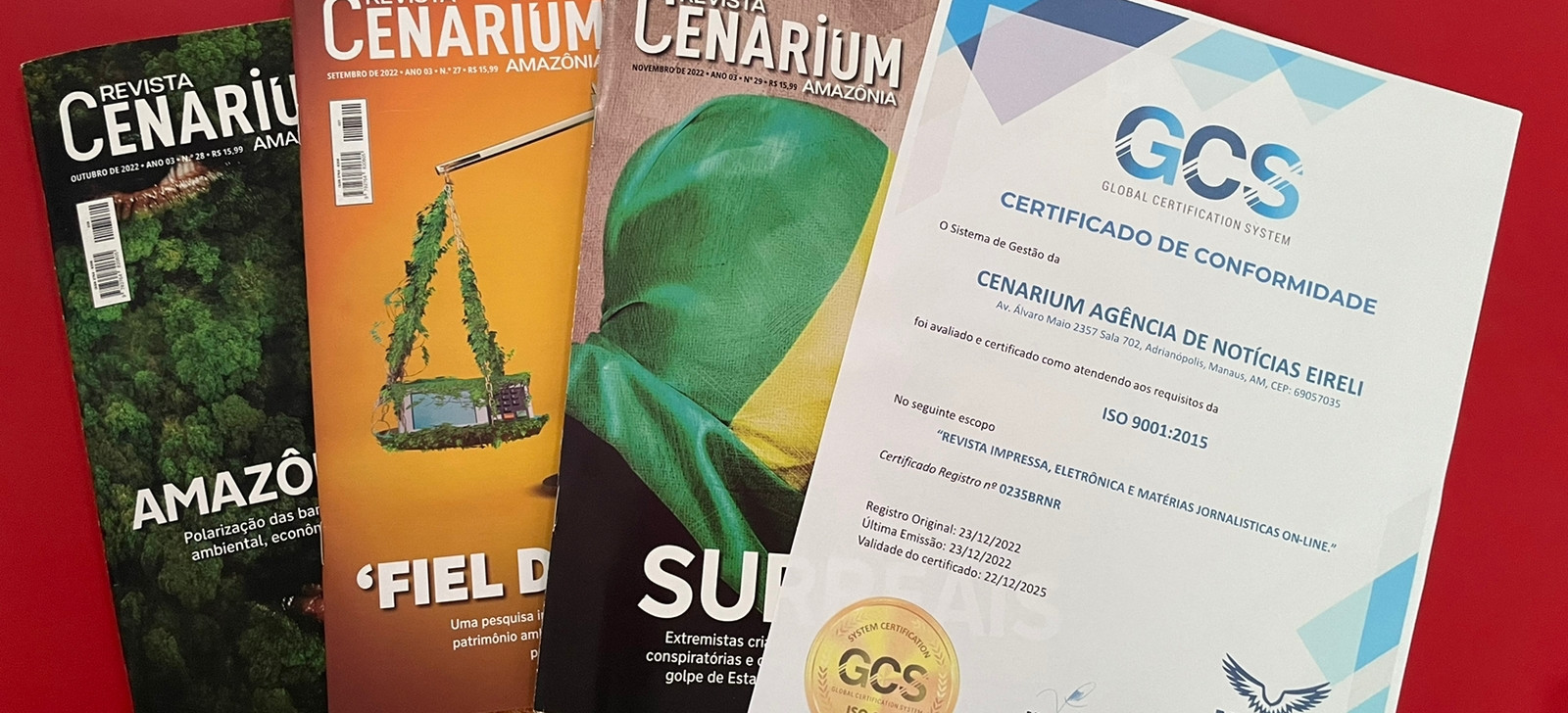 CENARIUM se torna primeira revista de notícias certificada com ISO 9001; norma visa consolidar jornalismo técnico