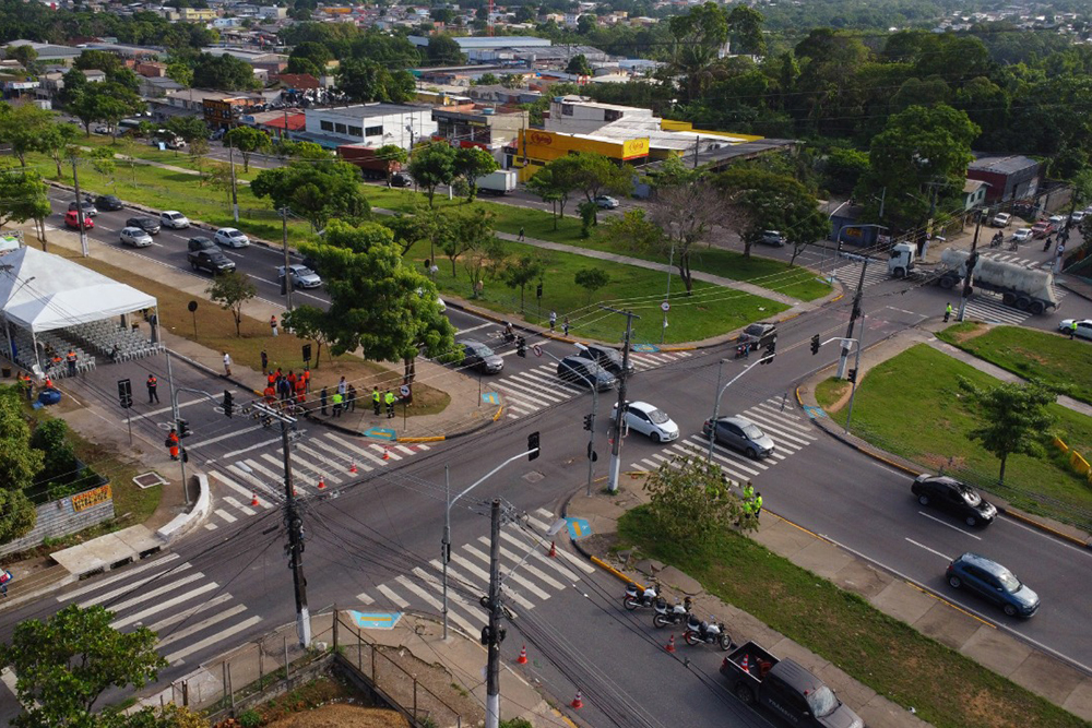 Local onde será construído o Complexo Viário Barão do Rio Branco, no Parque das Laranjeiras, Zona Centro-Sul de Manaus (Divulgação)