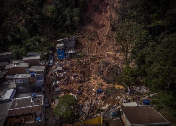 São Sebastião foi a região mais afetada pela tragédia (Bruno Santos/Folhapress)