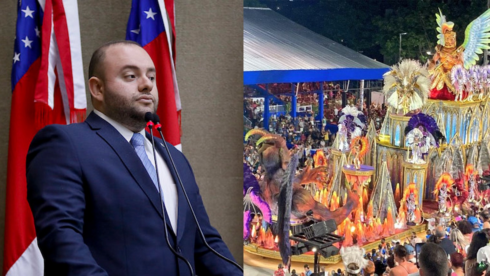 Autor de lei contra intolerância religiosa, deputado do AM acusa escolas de samba de ‘blasfêmia’