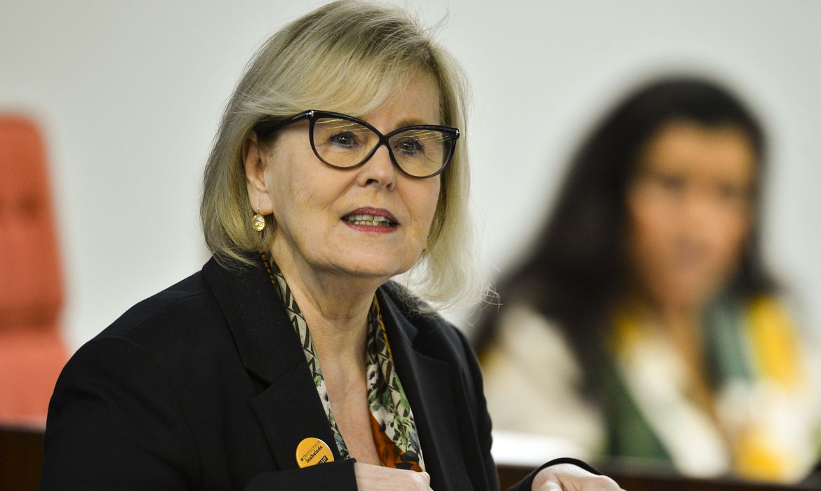 A ministra Rosa Weber durante o evento “O Olhar Delas”. (Marcelo Camargo/ Agência Brasil)