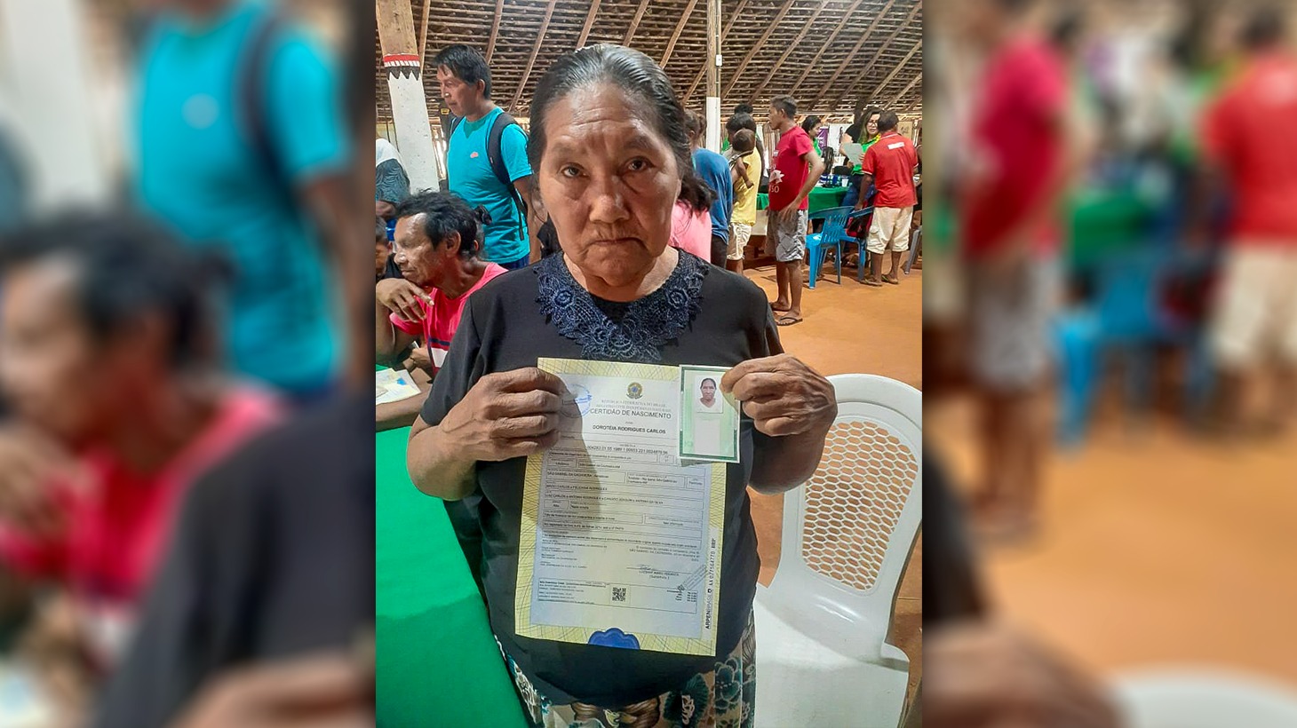 Indígena recebe, aos 71 anos, certidão de nascimento