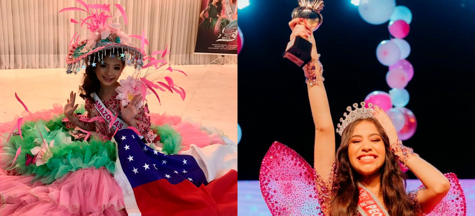 Amazonenses conquistam 1° e 2° lugares do ‘Pequena Miss Brasil 2023’