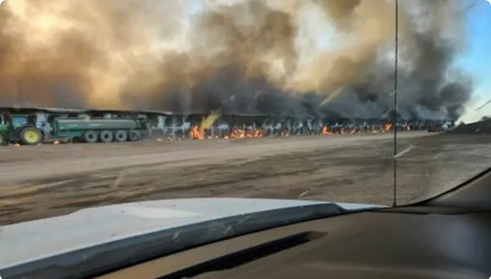 Explosão seguida de incêndio mata 18 mil vacas e fere uma funcionária em fazenda dos EUA