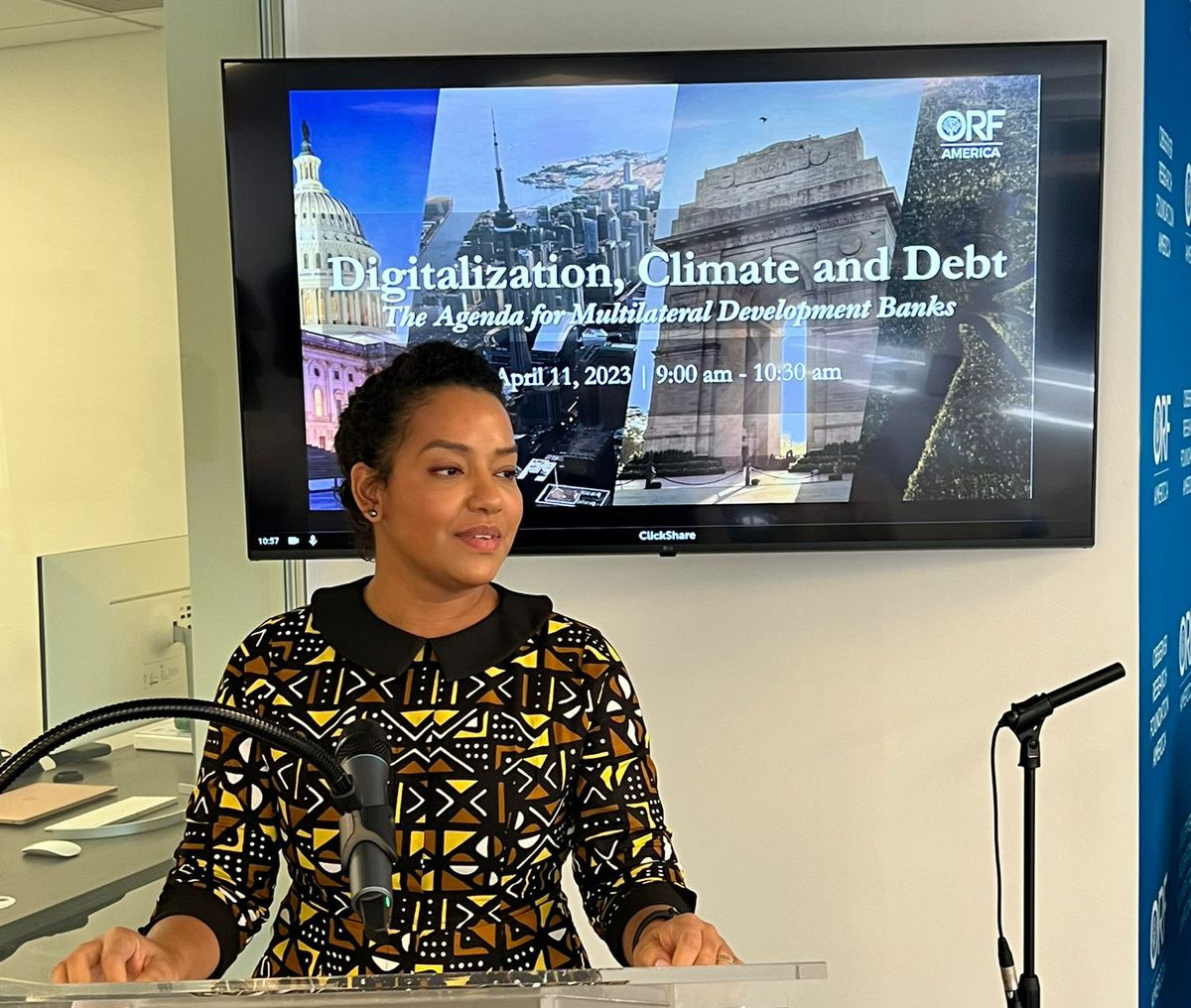 Nos EUA, deputada do Pará participa de debate sobre clima e economia