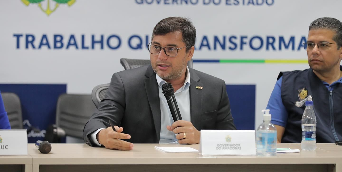 Governador Wilson Lima em reunião com representantes do Comitê (Diego Peres/Secom)