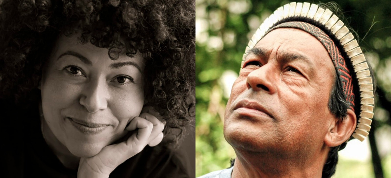 Luciany Aparecida e Ailton Krenak (Arte: Mateus Moura)