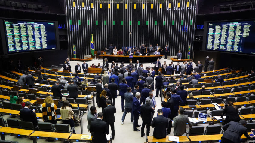 O plenário da Câmara dos Deputados (Reprodução/Câmara dos Deputados)