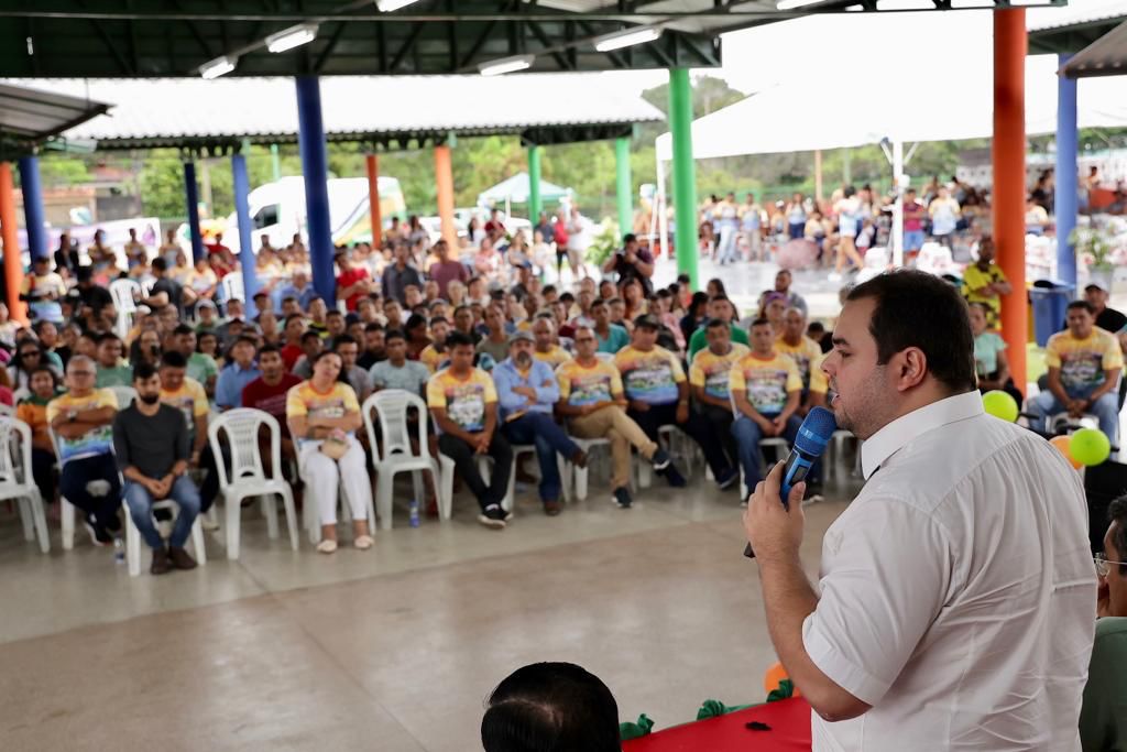 Em Manicoré, no AM, presidente da Aleam participa da inauguração de Centro de Convivência