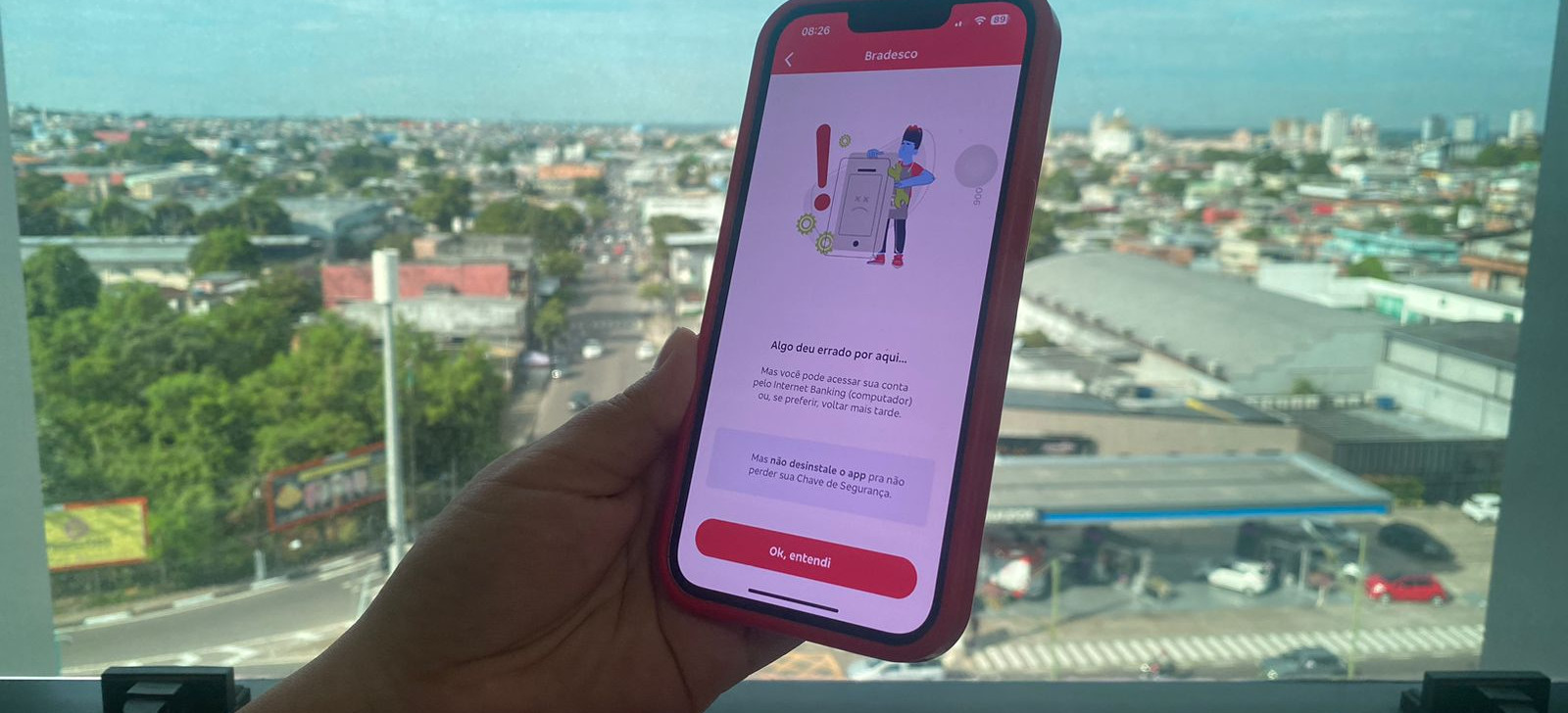 Aplicativo do Bradesco fica fora do ar na manhã desta terça-feira