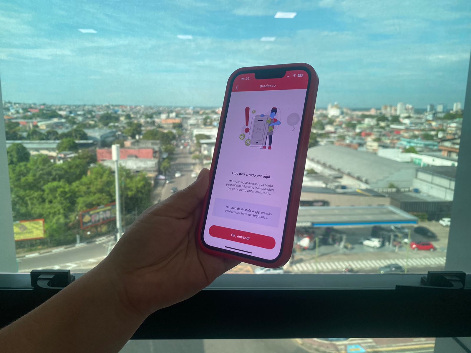 Aplicativo do Bradesco fica fora do ar na manhã desta terça-feira