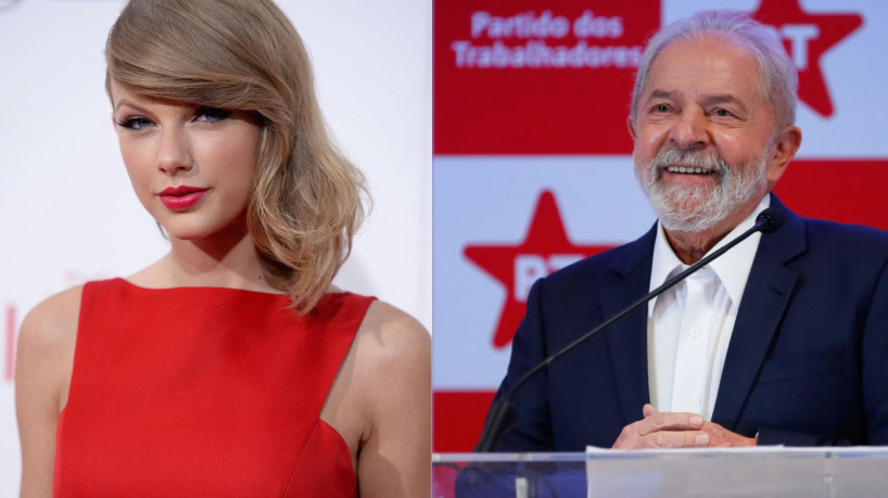 Lula reage a tweet para comemorar vinda da cantora Taylor Swift