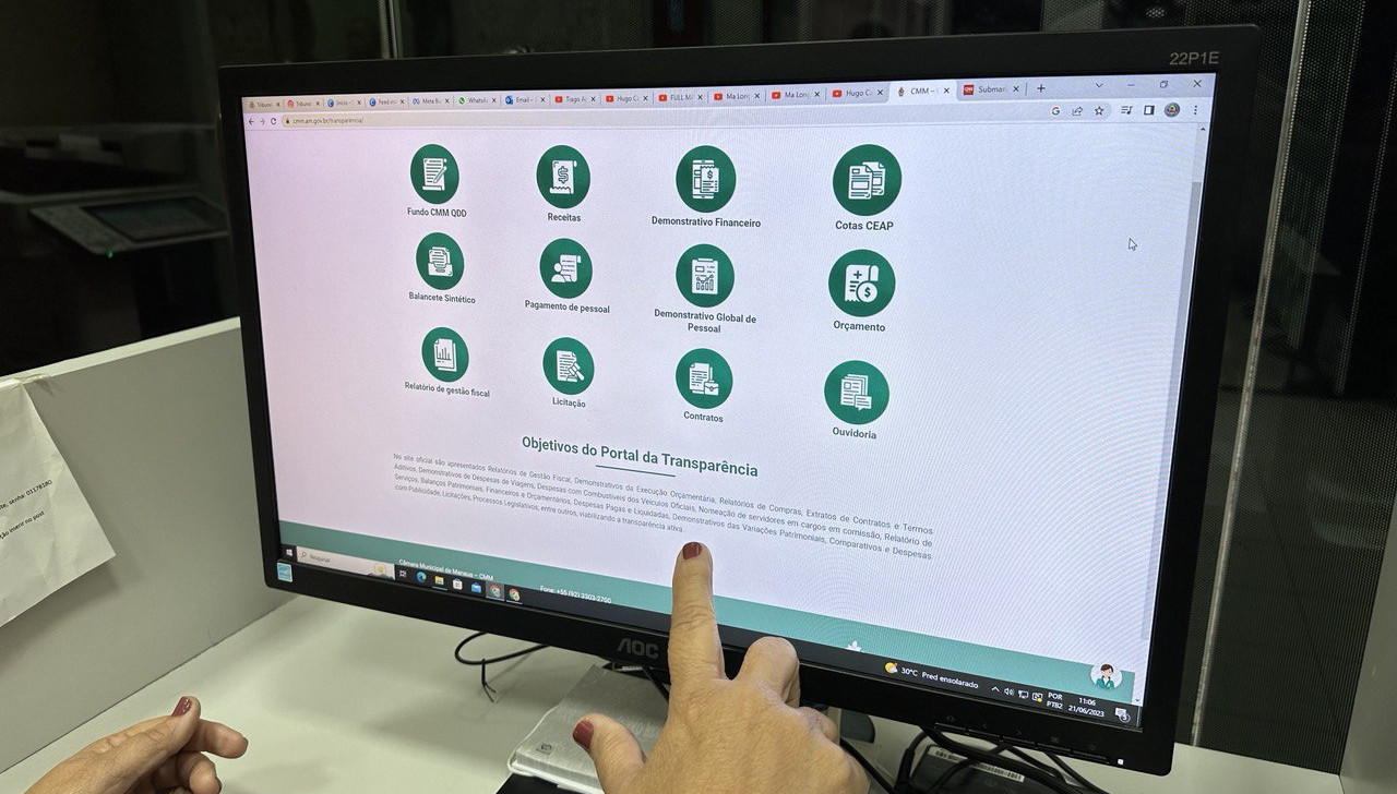 TCE-AM avalia transparência em mais de 100 portais públicos