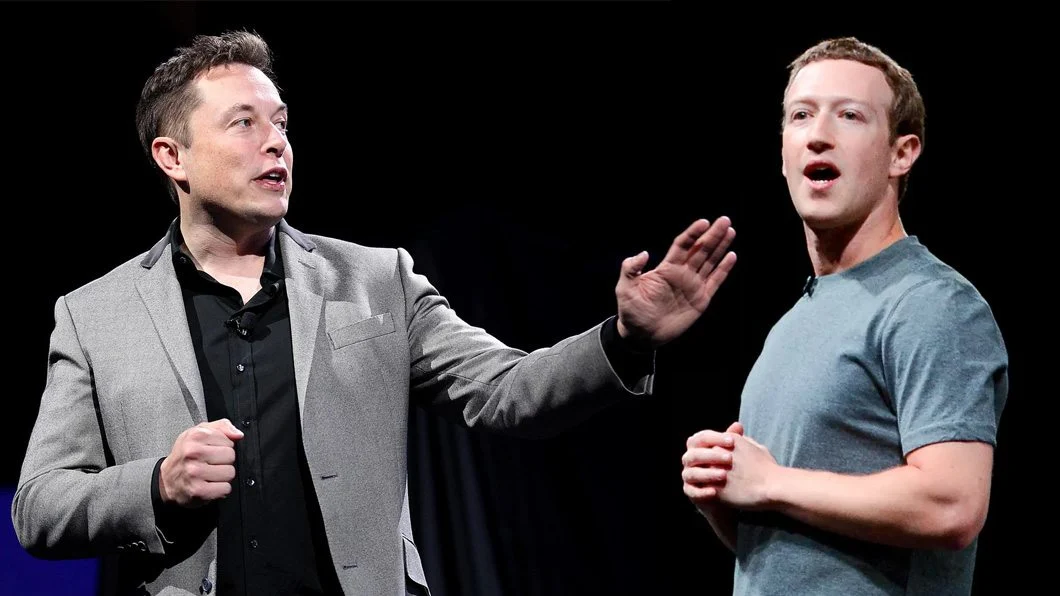 Elon Musk e Mark Zuckerberg (Reprodução/Internet)