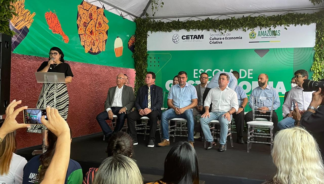 Cerimônia de inauguração da Escola de Gastronomia (Gabriel Abreu/Revista Cenarium)