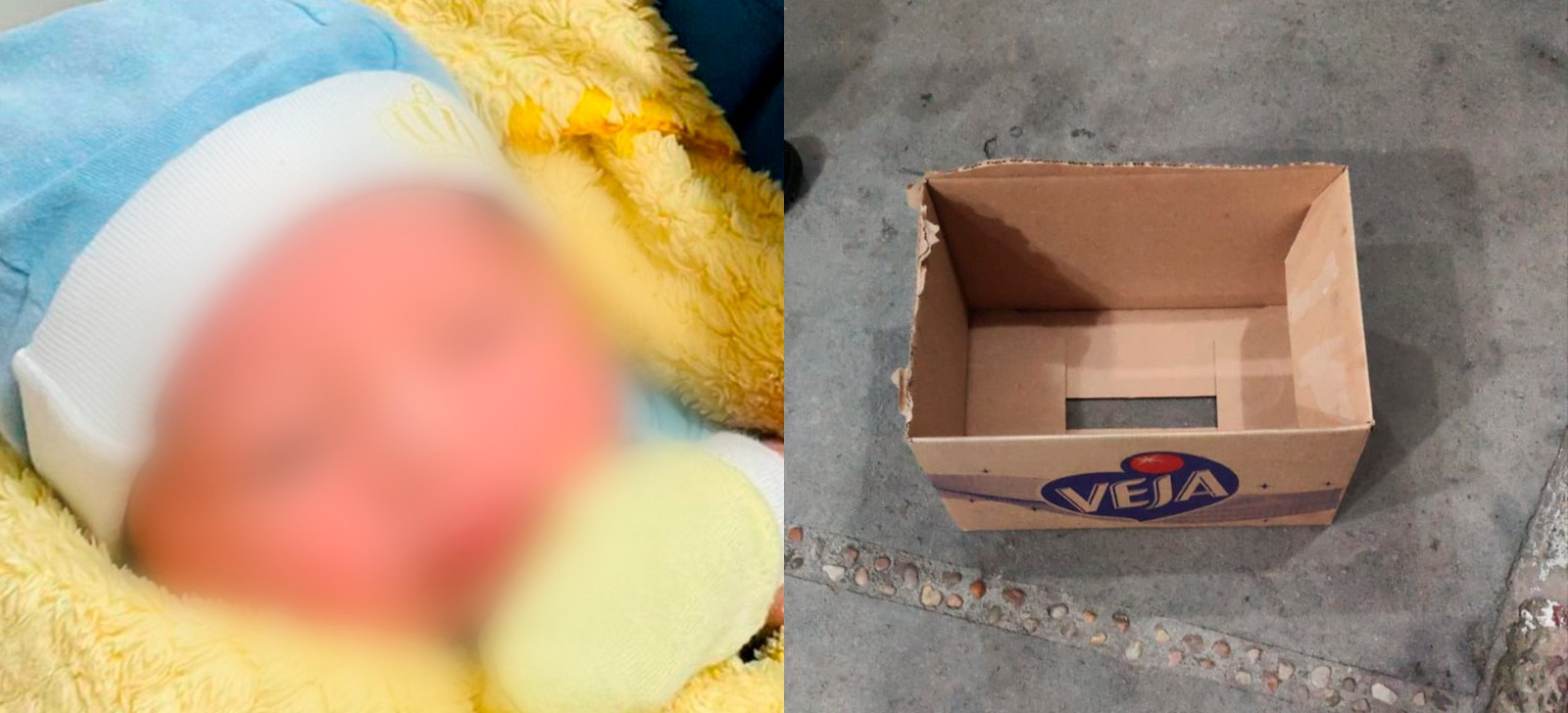 On a cold night, a newborn baby is abandoned in a cardboard box in AM