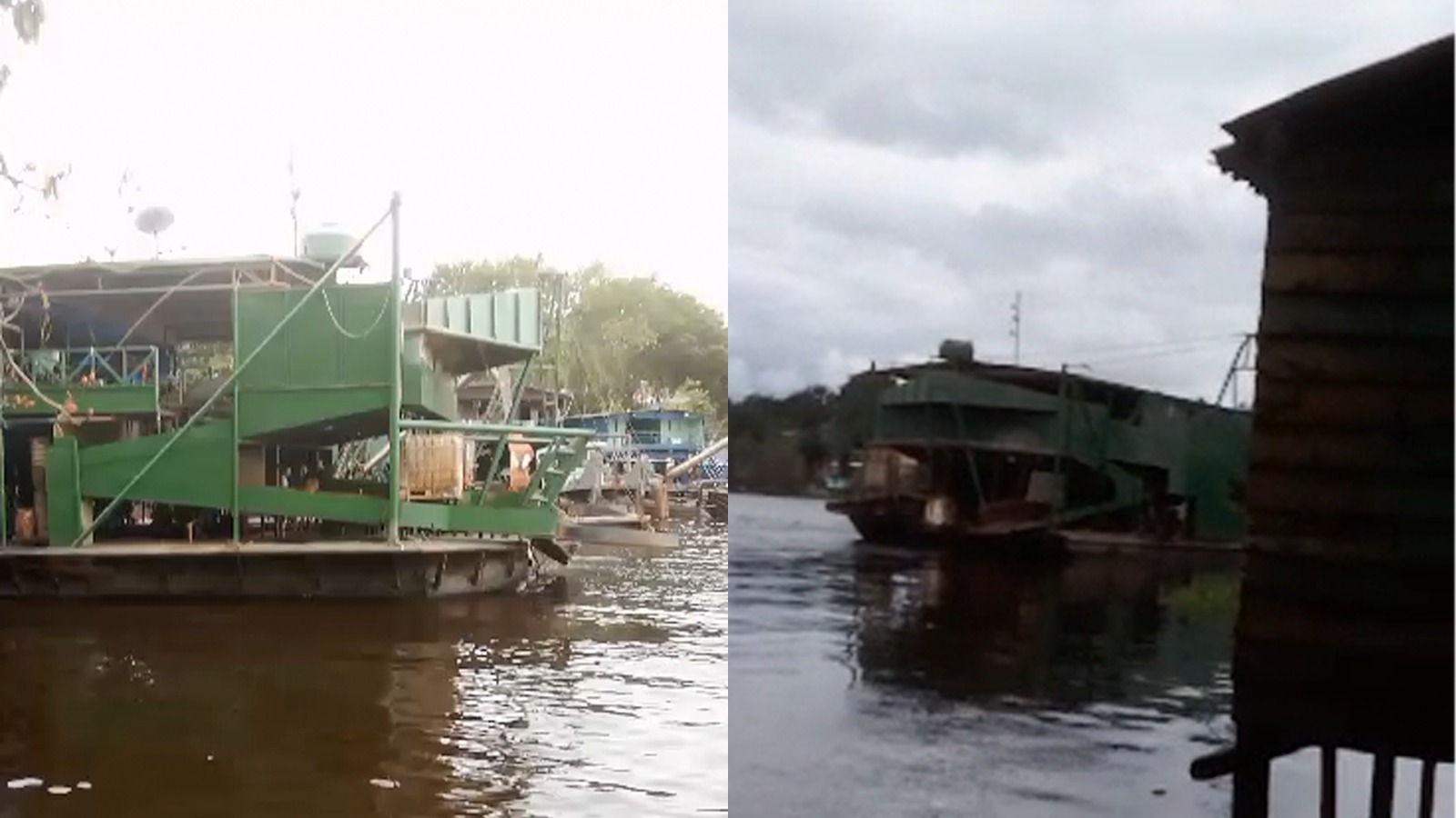 Moradores denunciam dragas de garimpo ilegal em lago na zona Leste de Manaus