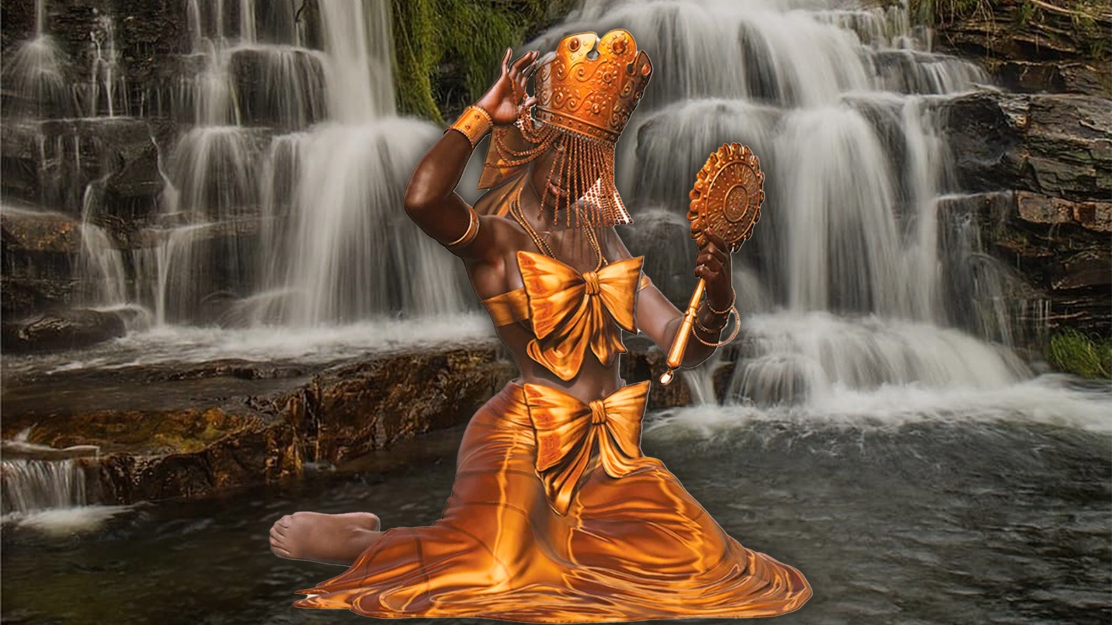 No ‘Julho das Pretas’, Caprichoso leva para arena Oxum representada pela sinhazinha