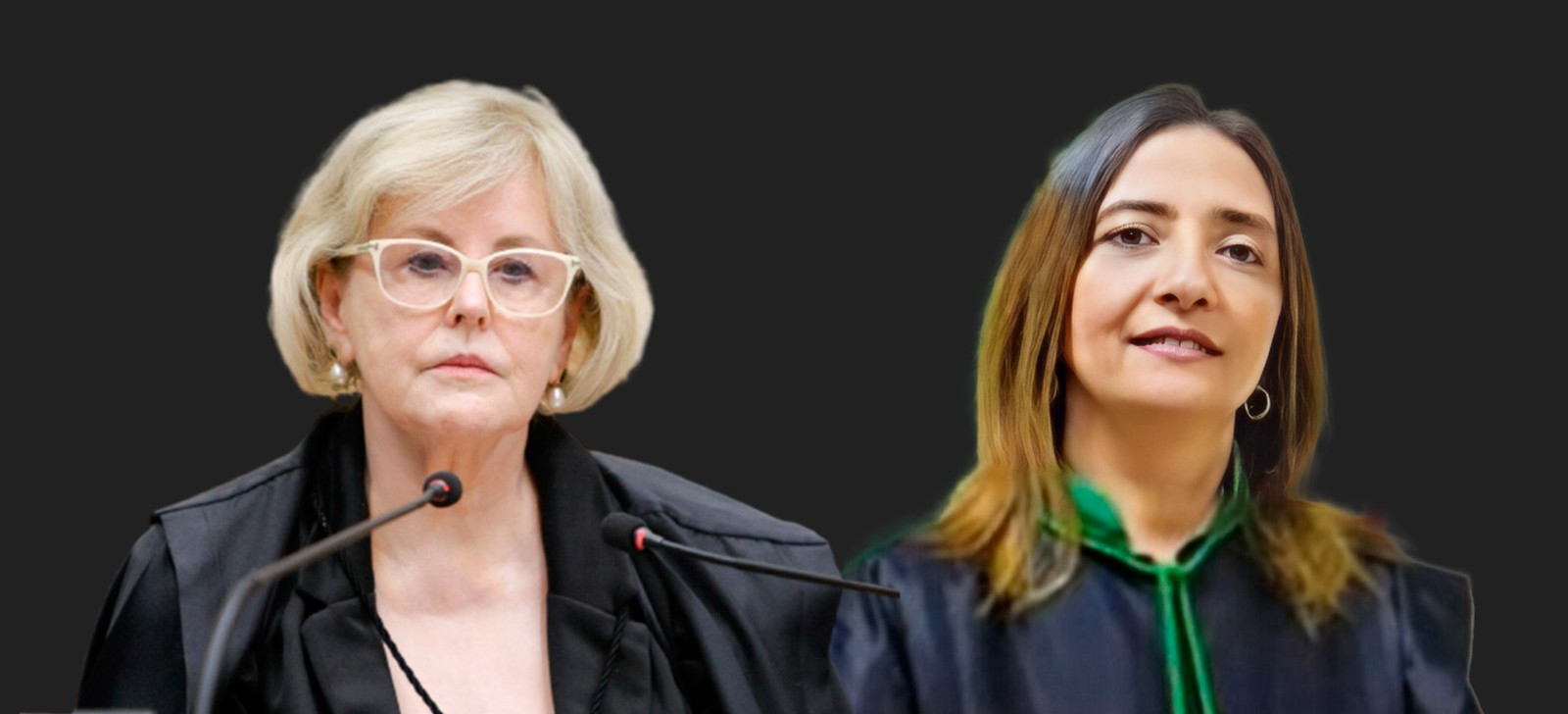 A presidenta do Conselho Nacional de Justiça, ministra Rosa Weber, e a juíza federal do Amazonas Jaiza Fraxe (Montagem: Thiago Alencar/Revista Cenarium)