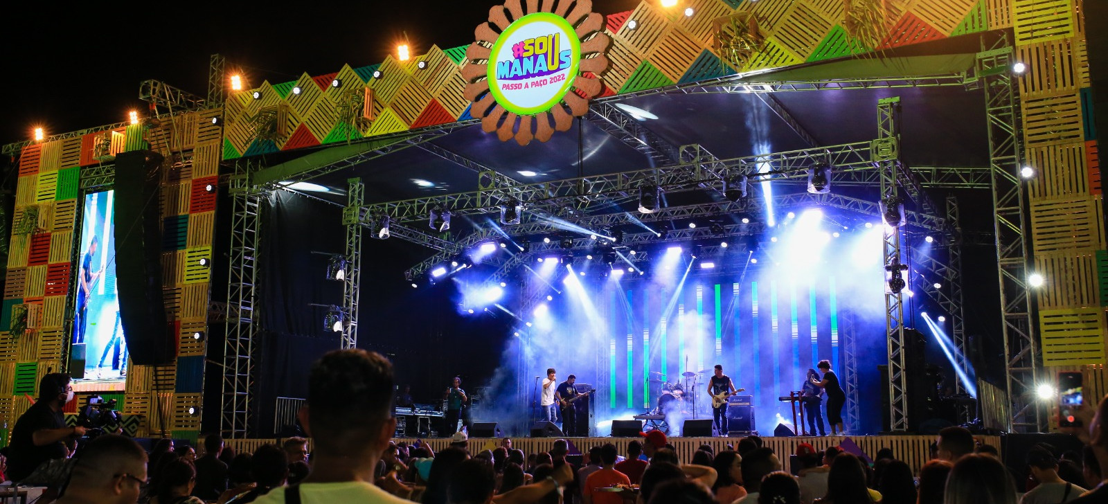 Palco do festival de música da Prefeitura Municipal de Manaus (Divulgação/Semcom)