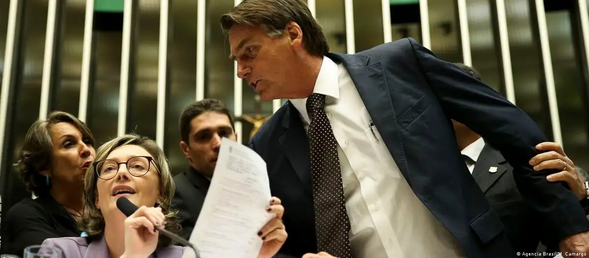 Maria do Rosário e Bolsonaro discutem na Câmara dos Deputados. (Marcelo Camargo/Agência Brasil)