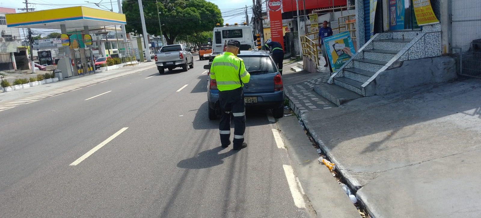 Fiscal do IMMU em operação de trânsito (Divulgação/IMMU)