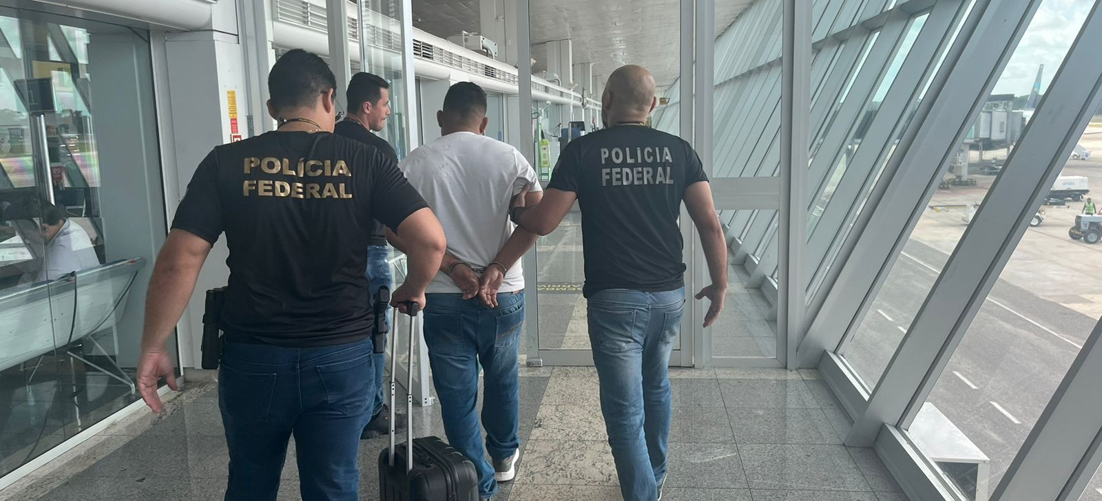 Foragido de Manaus é preso no aeroporto de Belém, no Pará