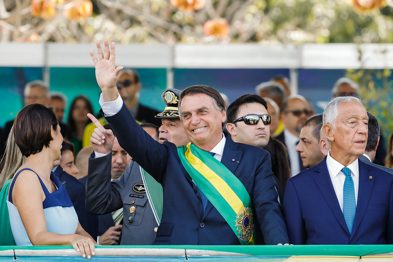 Jair Bolsonaro no desfile cívico-militar do Bicentenário da Independência do Brasil. (Alan Santos/PR)