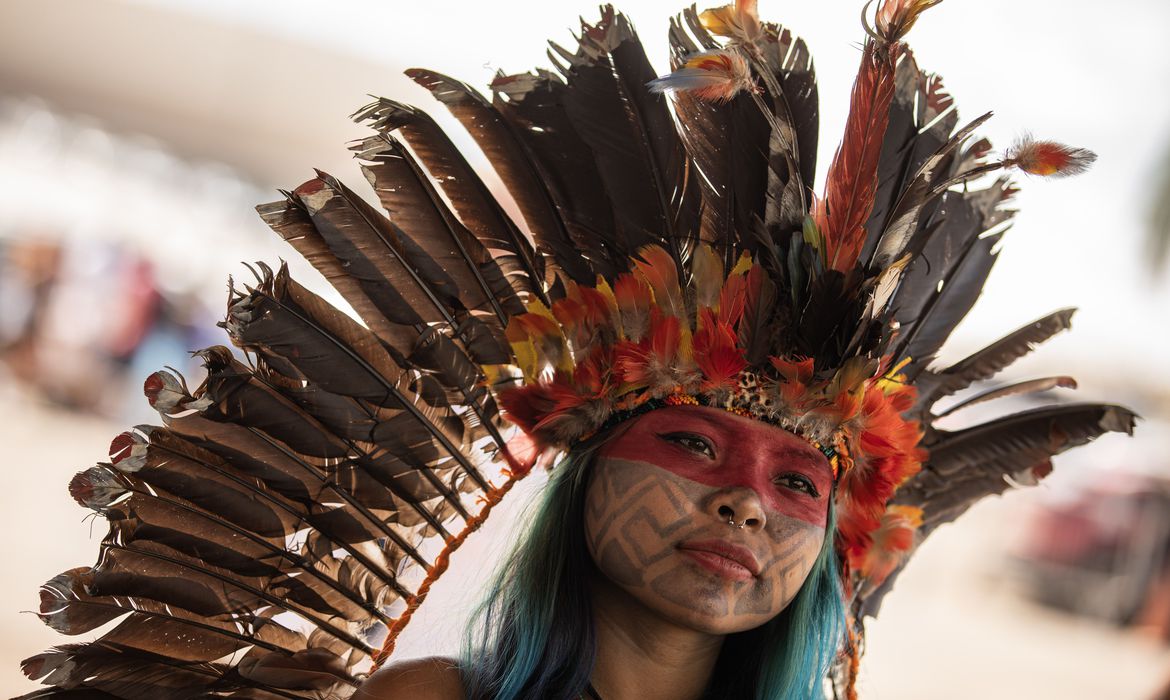 Marcha das mulheres indígenas ocorre de 11 a 13 de setembro. (Foto: Jóedson Alves/Agência Brasil)