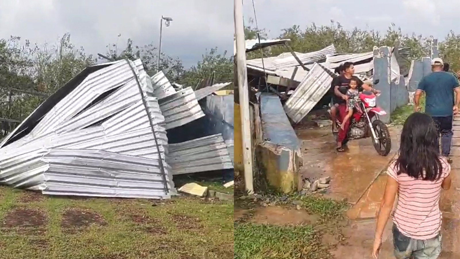 Temporal causa destruição em cidade do interior do AM; prefeitura fala em ventos de 100 km/h
