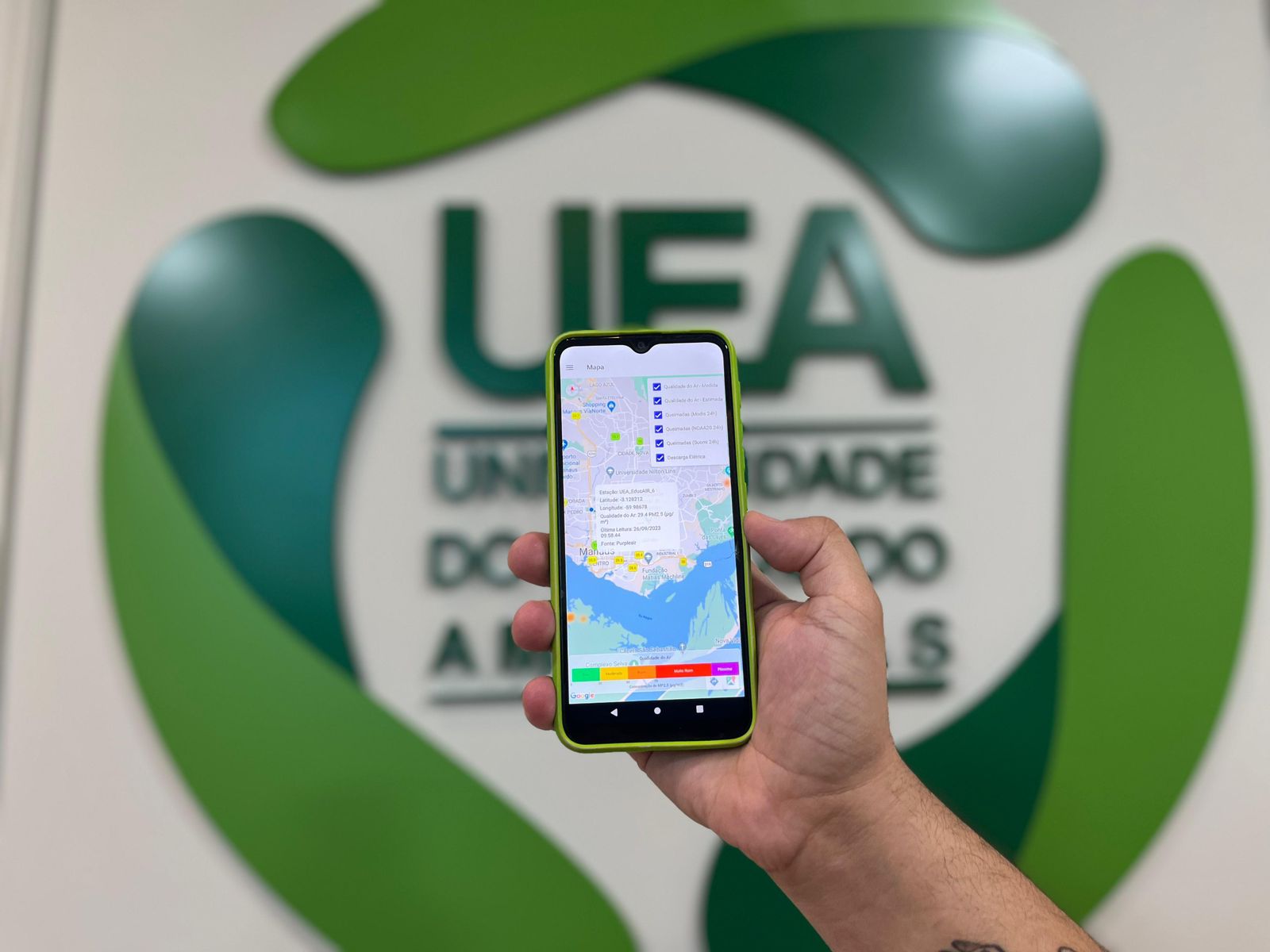 UEA lança aplicativo para monitorar queimadas e qualidade do ar na região amazônica