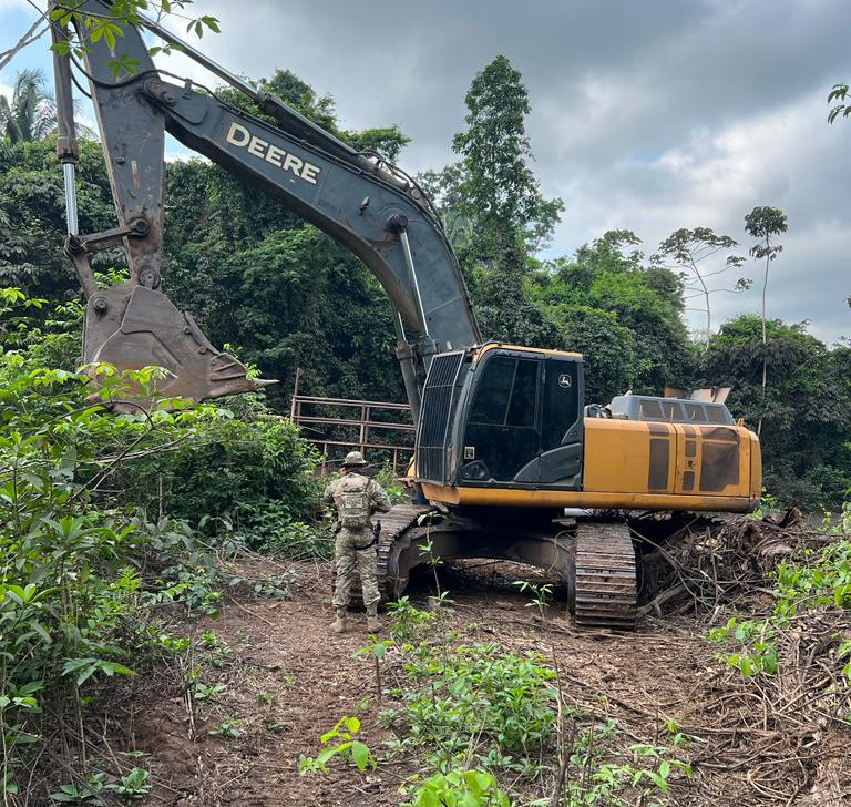 Denúncia foi feita por mineradora que detém os direitos para explorar a área (Reprodução/Ascom/PFPA)